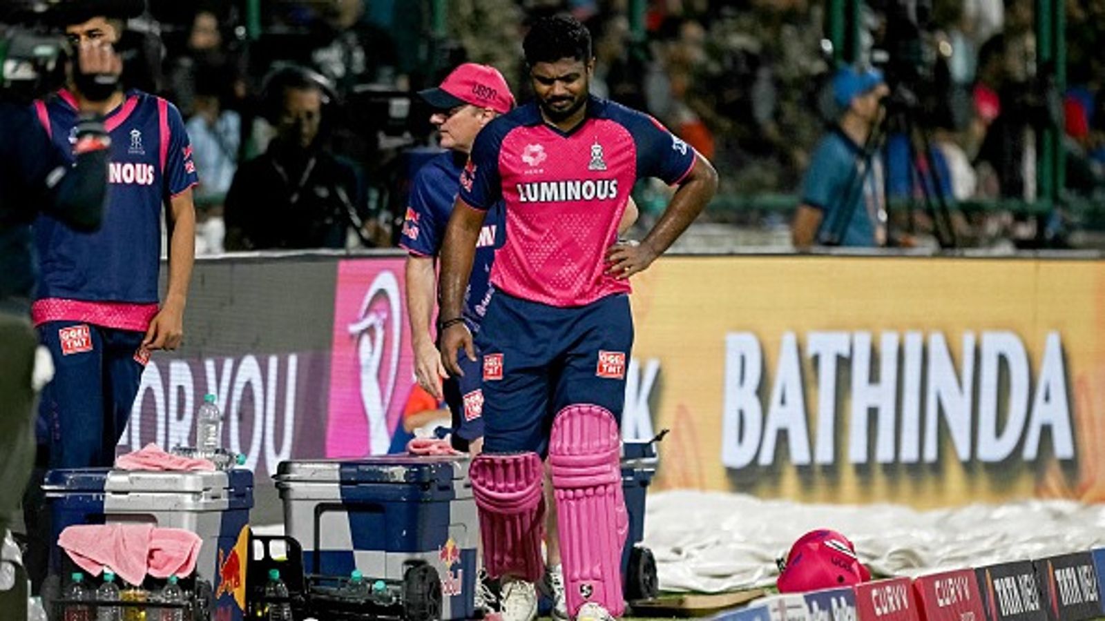 Massive update on Sanju Samson's availability for RR vs LSG IPL 2025 clash amidst injury concerns Rajasthan Royals' captain Sanju Samson (C) in this frame