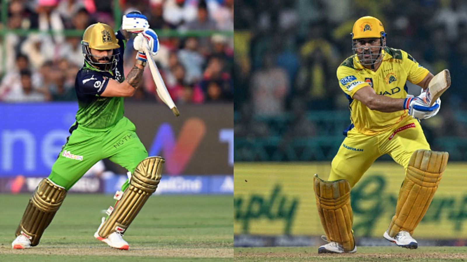 Sanjay Manjrekar shockingly ignores Virat Kohli, MS Dhoni to declare his top 10 batters in IPL 2025 RCB's Virat Kohli (L) and CSK's MS Dhoni in frame
