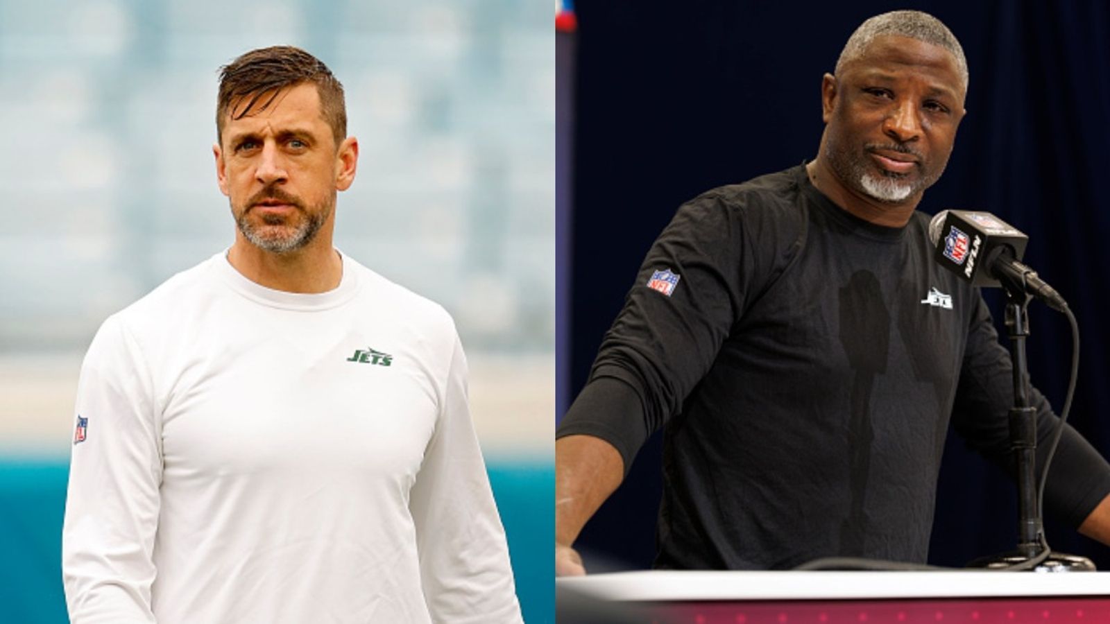 Aaron Rodgers opens up on Jets exit, takes aim at Aaron Glenn while spilling behind-the-scenes drama Aaron Rodgers and Aaron Glenn in the frame (via Getty)