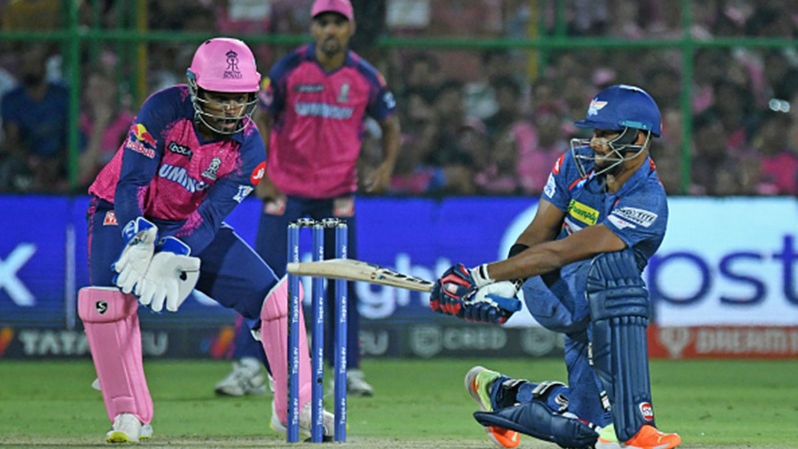 RR vs LSG Match Prediction: Rishabh Pant's Giants look to improve poor record against out-of-form Royals Lucknow Super Giants batter Nicholas Pooran in action during the IPL 2023 match at Sawai Mansingh Stadium, in Jaipur, Rajasthan, April 19, 2023.