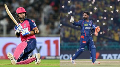 IPL 2025: LSG opt to bat first against RR, 14-yr-old makes historic debut, Samson out; know playing XIs of both sides RR captain Riyan Parag (L) and LSG skipper Rishabh Pant in frame