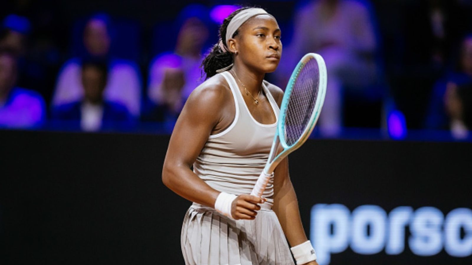 "Coco Gauff is such garbage," "Get her a** outta top 10": World No. 4 sparks outrage after crashing out to Jasmine Paolini Coco Gauff in the frame (via Getty)