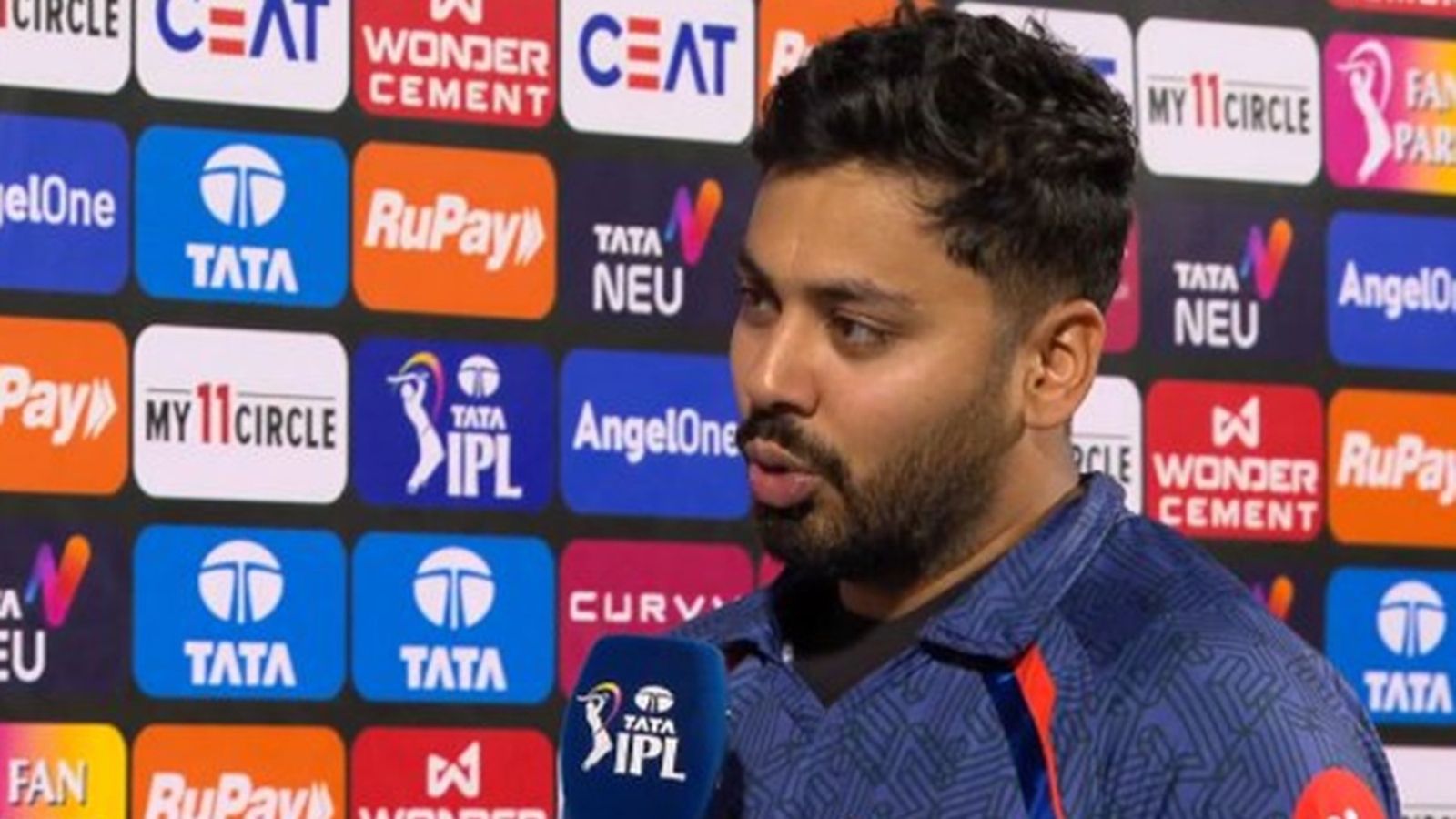 'I don't want to become Mitchell Starc... I don't bowl looking at the scorecard': Avesh Khan's big statement after match-winning spell vs Rajasthan Royals Avesh Khan speaks after the two-run win over RR.