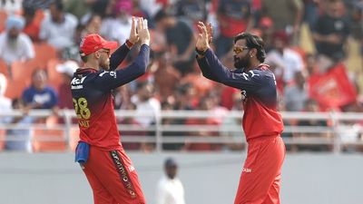 'Realised on this wicket...': Krunal Pandya warns RCB batters after restricting PBKS on 157 runs in IPL 2025 Krunal Pandya of Royal Challengers Bengaluru celebrates the wicket of Prabhsimran Singh of Punjab Kings during the 2025 IPL match between Punjab Kings and Royal Challengers Bengaluru