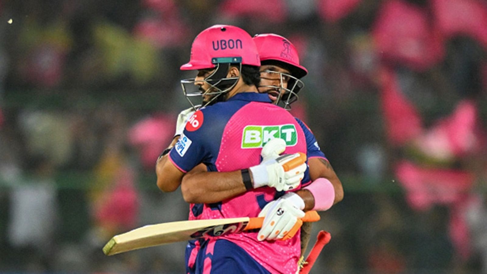 'I don't think that IPL is a breeding ground for talent': Former Mumbai Indians head coach on Rajasthan Royals' poor run Rajasthan Royals' Riyan Parag (L) celebrates with Dhruv Jurel after scoring a half-century (50 runs) during the Indian Premier League (IPL) match against Delhi Capitals and Rajasthan Royals at the Sawai Mansingh Stadium in Jaipur on March 28, 2024.