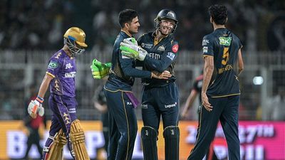 KKR vs GT Highlights, IPL 2025: Shubman Gill, Sai Sudharsan's half-centuries guide GT to a comfortable 39-run win against KKR Gujarat Titans' Washington Sundar (R) celebrates with teammates after taking the wicket of Kolkata Knight Riders' captain Ajinkya Rahane