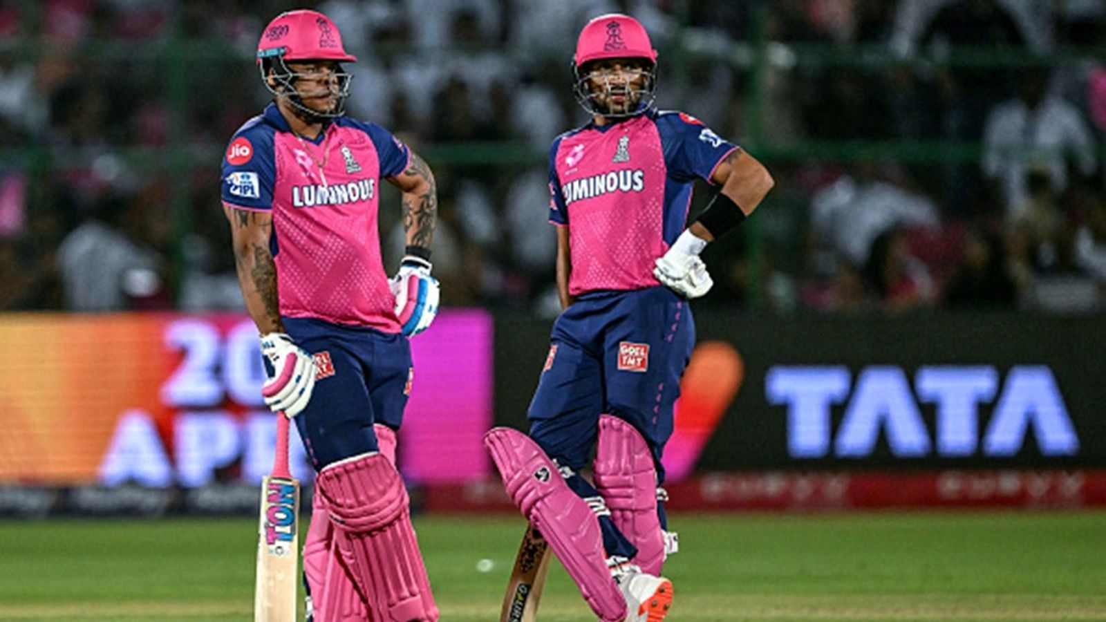 Rajasthan Royals accused of match-fixing by RCA ad hoc committee convenor, calls for investigation after Riyan Parag-led side's 2-run loss to LSG Rajasthan Royals' Shimron Hetmyer (L) and Dhruv Jurel look on during the Indian Premier League (IPL) match against Lucknow Super Giants at the Sawai Mansingh Stadium in Jaipur on April 19, 2025.