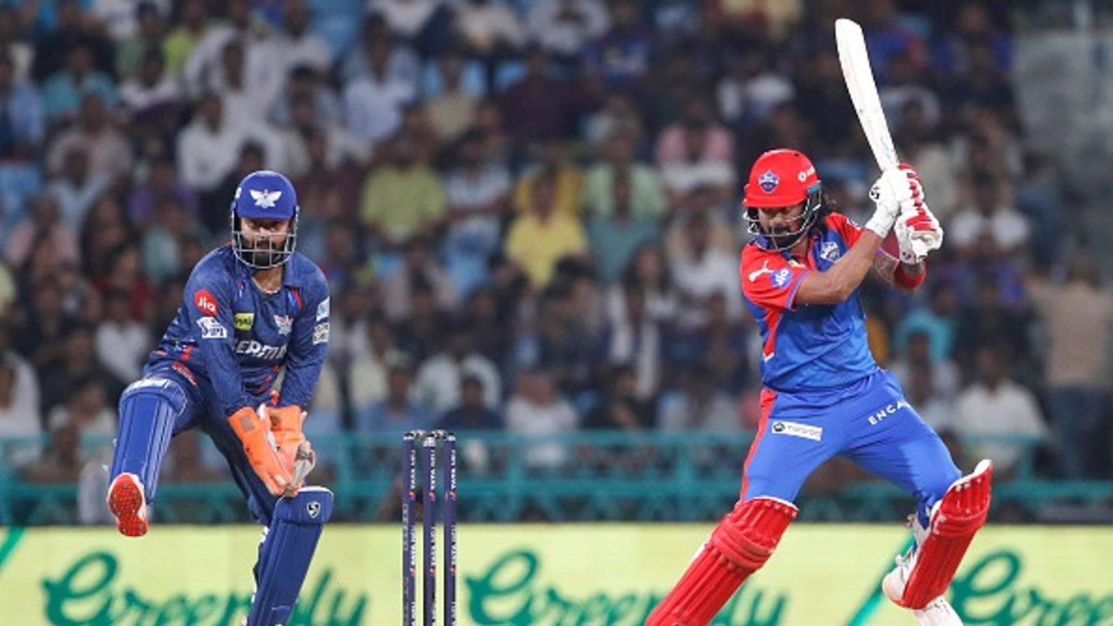 LSG vs DC IPL 2025 highlights: KL Rahul's unbeaten half-century powers Delhi Capitals to dominating 8-wicket win against Lucknow Super Giants KL Rahul of Delhi Capitals plays a shot during the 2025 IPL match between Lucknow Super Giants and Delhi Capitals on April 22, 2025, in Lucknow, India