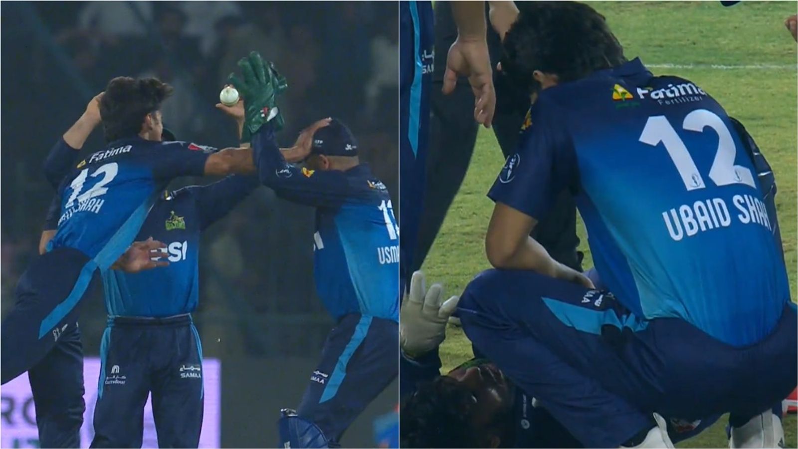 Mohammad Rizwan-led Multan Sultans' bowler celebrates so passionately he injures wicketkeeper with 5 overs to go in match; video goes viral Mohammad Rizwan-led Multan Sultans' bowler celebrates so passionately he injures wicketkeeper with 5 overs to go in match; video goes viral