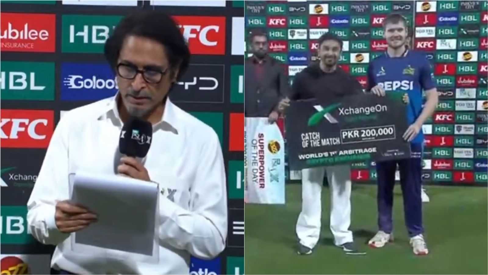 Watch: Presenter Ramiz Raja says 'IPL' instead of PSL in major goof-up as he sees former Gujarat Titans player get 'catch of the match' award Watch: Presenter Ramiz Raja says 'IPL' instead of PSL in major goof-up as he sees former Gujarat Titans player get 'catch of the match' award