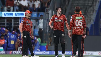 'Difference between our first game where we got 280...': Helpless Pat Cummins unable to process what's wrong with SRH after MI hammering SRH captain Pat Cummins (C) celebrates the wicket of MI's Suryakumar Yadav during their IPL 2025 clash