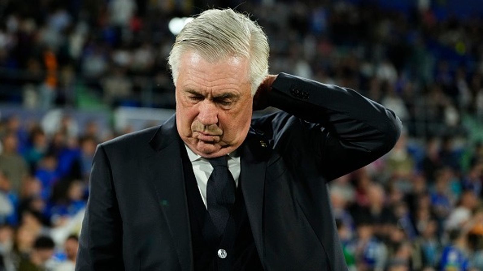Real Madrid Manager Carlo Ancelotti Confirms Star Player Will Likely Miss Copa del Rey Final Against Barcelona Carlo Ancelotti head coach of Real Madrid during the La Liga match between Getafe CF and Real Madrid