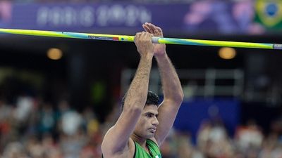 Revealed! Why Pakistan's Olympic gold medallist Arshad Nadeem declined India's invitation for Neeraj Chopra Classic javelin meet Arshad Nadeem of Pakistan reacts in the Men's Javelin Throw on day thirteen of the Olympic Games Paris 2024