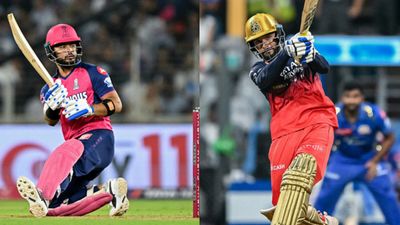 IPL 2025 RCB vs RR Today Match Toss: Rajasthan opt to bowl first against Bengaluru, make one big change; know playing XIs of both teams RR's stand-in captain Riyan Parag (L) and RCB skipper Rajat Patidar in frame