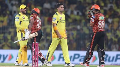 CSK vs SRH Highlights, IPL 2025: Harshal Patel-inspired SRH manage to keep slim playoff hopes alive after thrashing CSK for 1st time at Chepauk SRH's Kamindu Mendis and Nitish Kumar Reddy celebrate their team's win over Chennai Super Kings after their IPL 2025 clash