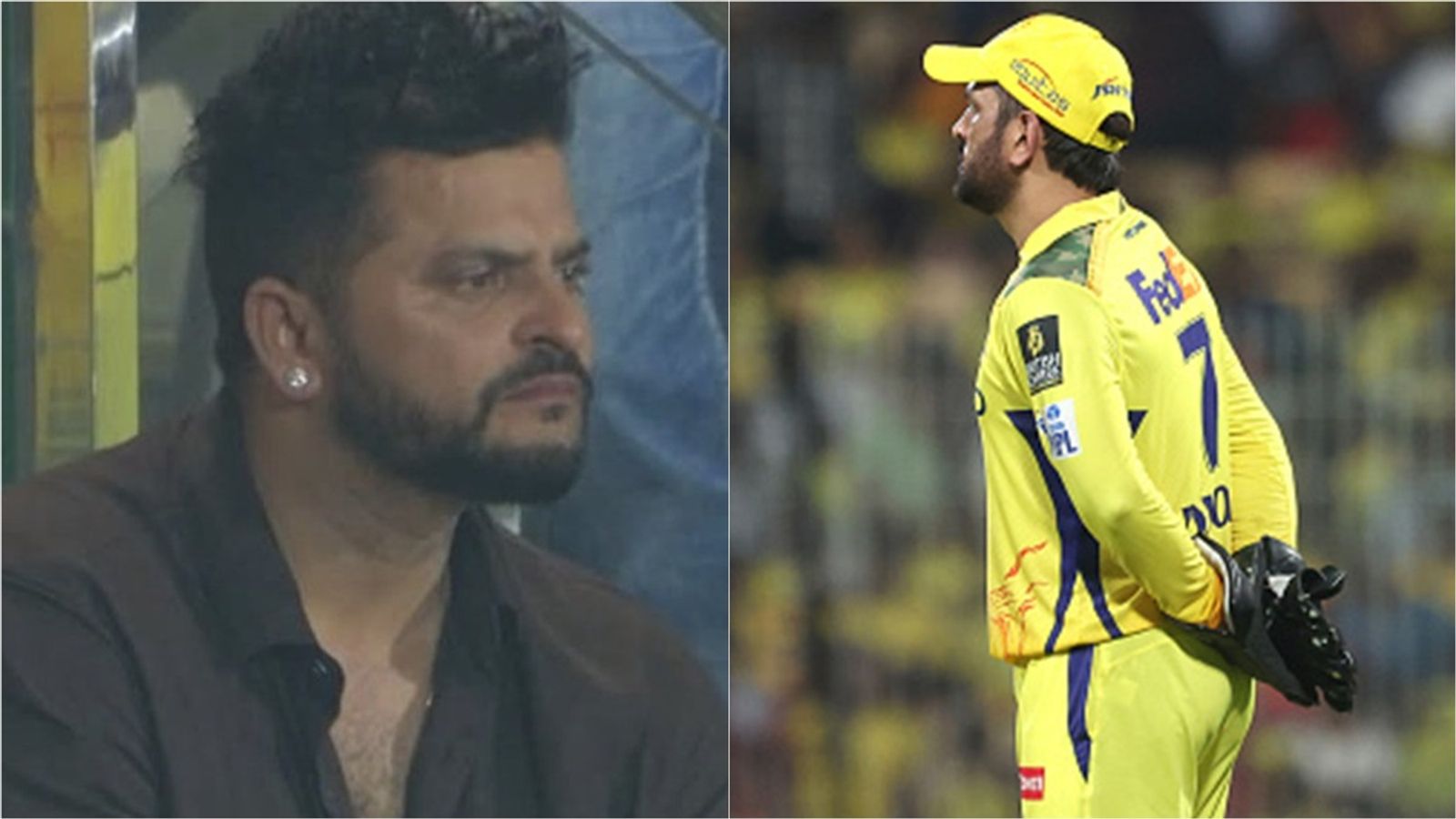 'He's not that involved': Suresh Raina slams CSK management for poor auction and horrendous run in IPL 2025 Former CSK batter Suresh Raina; captain MS Dhoni during clash against SRH.