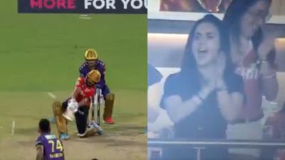 Watch: Prabhsimran Singh nails outrageous switch-hit six off Sunil Narine to leave Preity Zinta in awe during KKR vs PBKS clash Prabhsimran Singh nails outrageous switch-hit six off Sunil Narine to leave Preity Zinta in awe during KKR vs PBKS clash