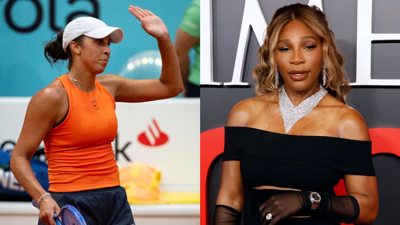 Madison Keys closes in on Serena Williams and another American legend in a historic achievement Madison Keys and Serena Williams in the frame (via Getty)