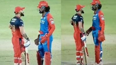 Watch: Virat Kohli embroils in heated exchange with KL Rahul's in middle of DC vs RCB IPL 2025 clash, video breaks internet Virat Kohli embroils in heated exchange with KL Rahul's in middle of DC vs RCB IPL 2025 clash