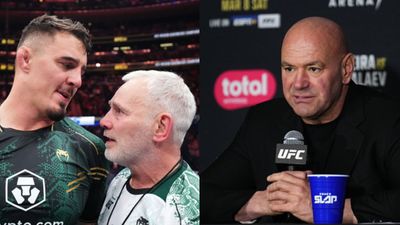 'It's just a massive pain in the...': Tom Aspinall's Father Andy Blasts UFC CEO Dana White for Delaying Title Unification Bout Announcement with Jon Jones Tom Aspinall Standing Alongside His Father Andy. UFC CEO Dana White.