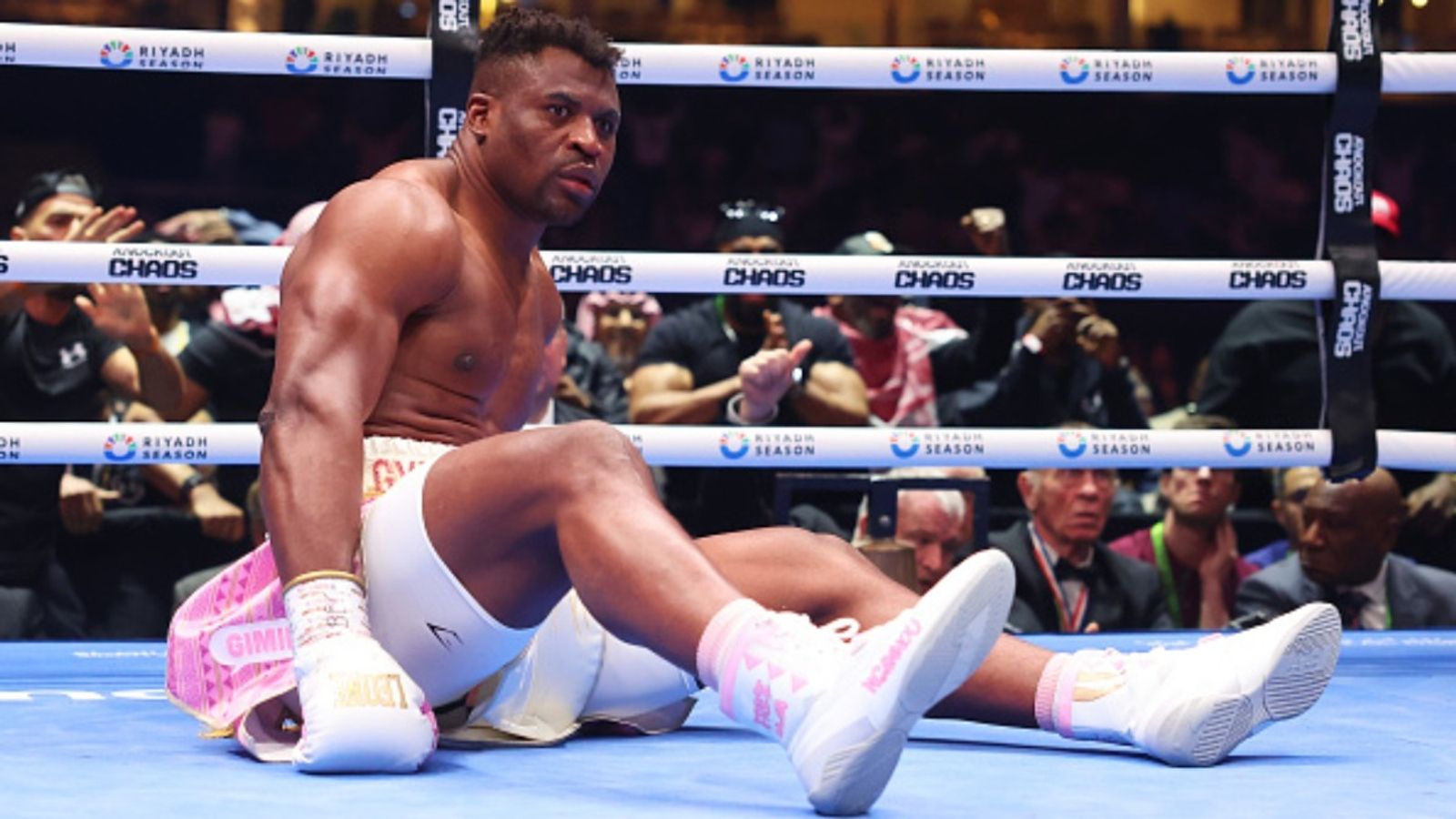 Francis Ngannou involved in a horrific accident that resulted in the death of a 17-year-old Francis Ngannou in the frame (via Getty)