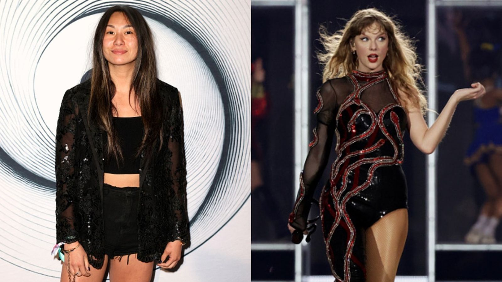 Travis Kelce's girlfriend Taylor Swift no more World's Youngest Self-made Woman Billionaire? know the new star Lucy Guo and Taylor Swift in the frame