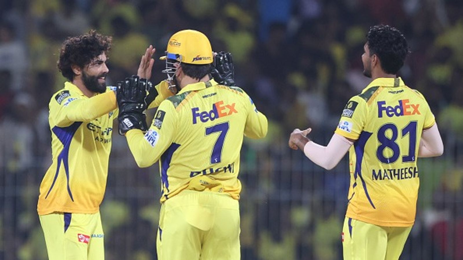 'We want to improve on talent identification': CSK batting coach's candid admission amid horrid IPL 2025 run ahead of PBKS clash Ravindra Jadeja of Chennai Super Kings celebrates the wicket with Ravindra Jadeja and Matheesha Pathirana