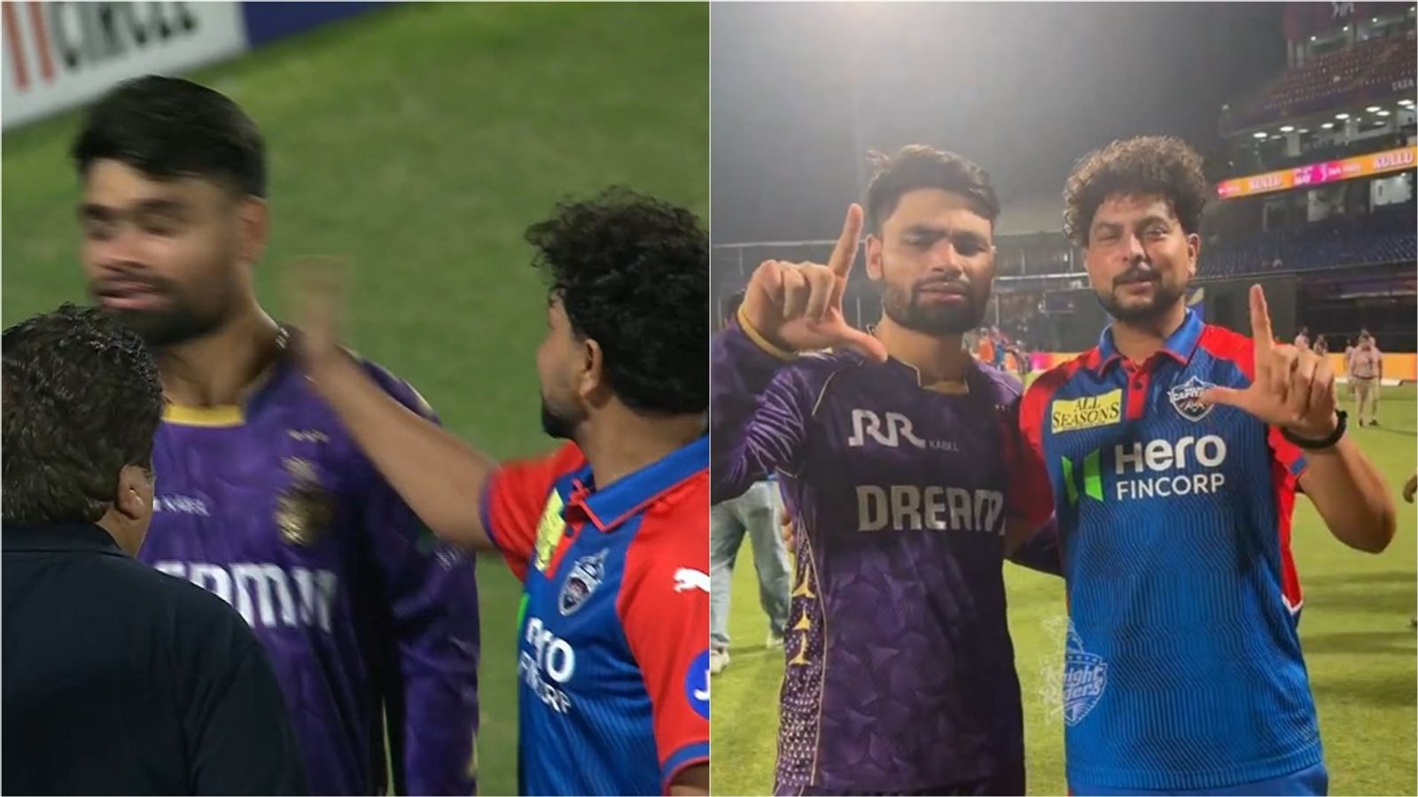 'Media vs Reality': KKR respond to viral video of Kuldeep Yadav slapping Rinku Singh with a post-match video of two 'UP boys' 'Media vs Reality': KKR respond to viral video of Kuldeep Yadav slapping Rinku Singh with a post-match video of two 'UP boys'