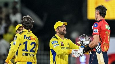 IPL 2025 updated points table after CSK vs PBKS match: CSK becomes first team to be eliminated from IPL 2025 playoffs after four-wicket defeat vs PBKS MS Dhoni (C) shakes hands with Punjab Kings' Marco Jansen (R) at the end of the Indian Premier League (IPL) Twenty20 cricket match between Chennai Super Kings and Punjab Kings
