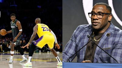 'Go to hell today': Timberwolves' Star Guard Anthony Edwards Mocks Shannon Sharpe's Famous 'Lakers in 5' Comment after Crushing LeBron James' Side in Playoffs LeBron James, Anthony Edwards, and Shannon Sharpe.