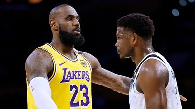 LeBron James Delivers Five-Word Lesson to Timberwolves' Star Anthony Edwards Post-Lakers' Playoff Exit LeBron James and Anthony Edwards