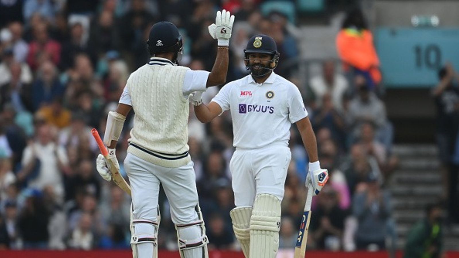 'Would like to give the best from my end and...': Indian veteran with 7195 Test runs eager to feature in England series Rohit Sharma of India celebrates with Cheteshwar Pujara after reaching his century