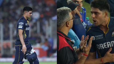 Watch: Angry Shubman Gill involved in a heated argument with umpire after controversial run-out in GT vs SRH clash of IPL 2025 Shubman Gill with umpire