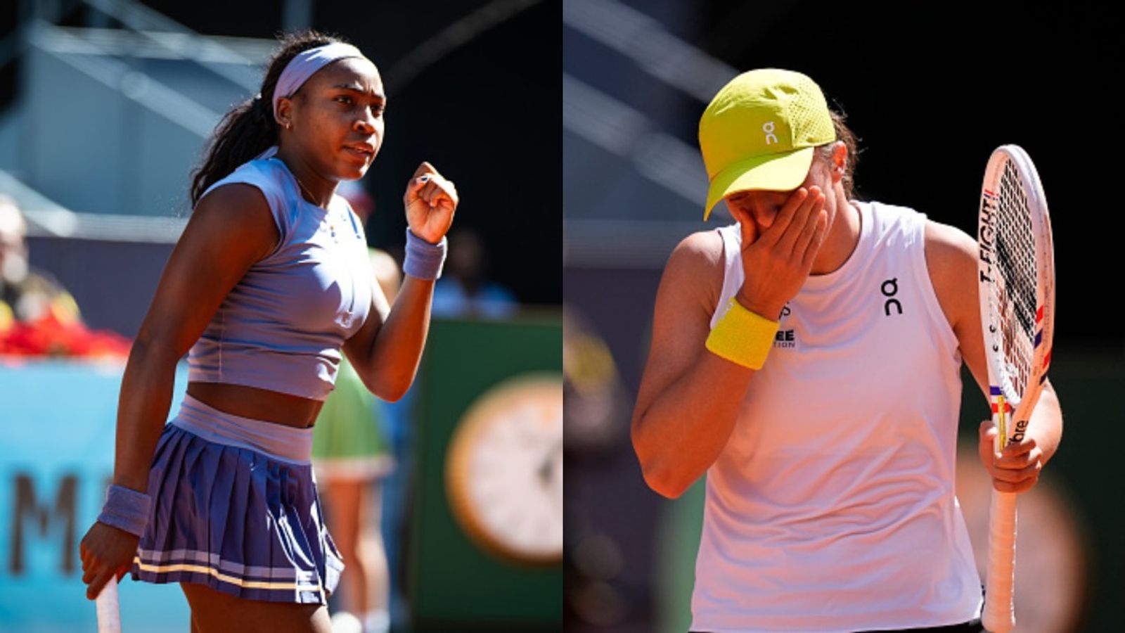Coco Gauff unlocks rare feat after humbling Iga Swiatek at Madrid Open semifinals Coco Gauff and Iga Swiatek in the frame (via Getty)