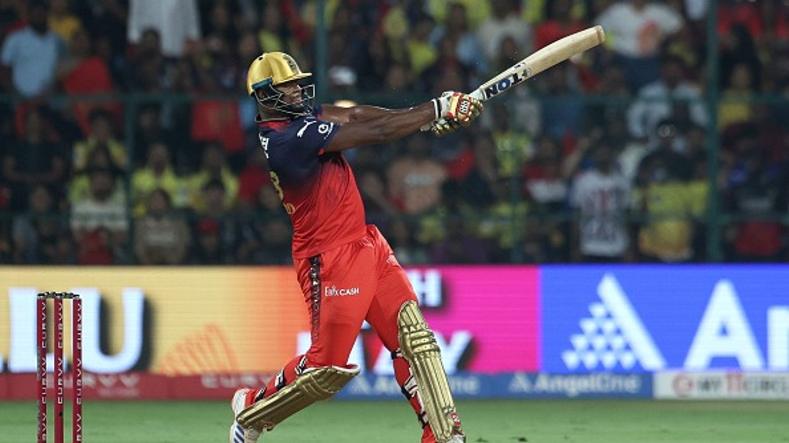 Romario Shepherd wreaks havoc with breathtaking knock, cracks joint 2nd fastest fifty in IPL history during RCB vs CSK clash RCB's Romario Shepherd in this frame