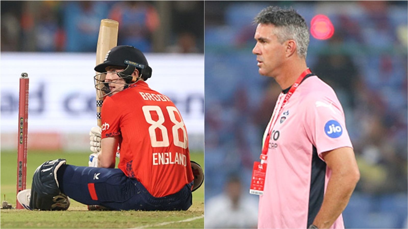 'He has a flaw playing spin in India... imagine what might have happened if...': Mentor Kevin Pietersen breaks silence on Harry Brook ditching Delhi Capitals England's Harry Brook after losing his wicket; Delhi Capitals mentor Kevin Pietersen.