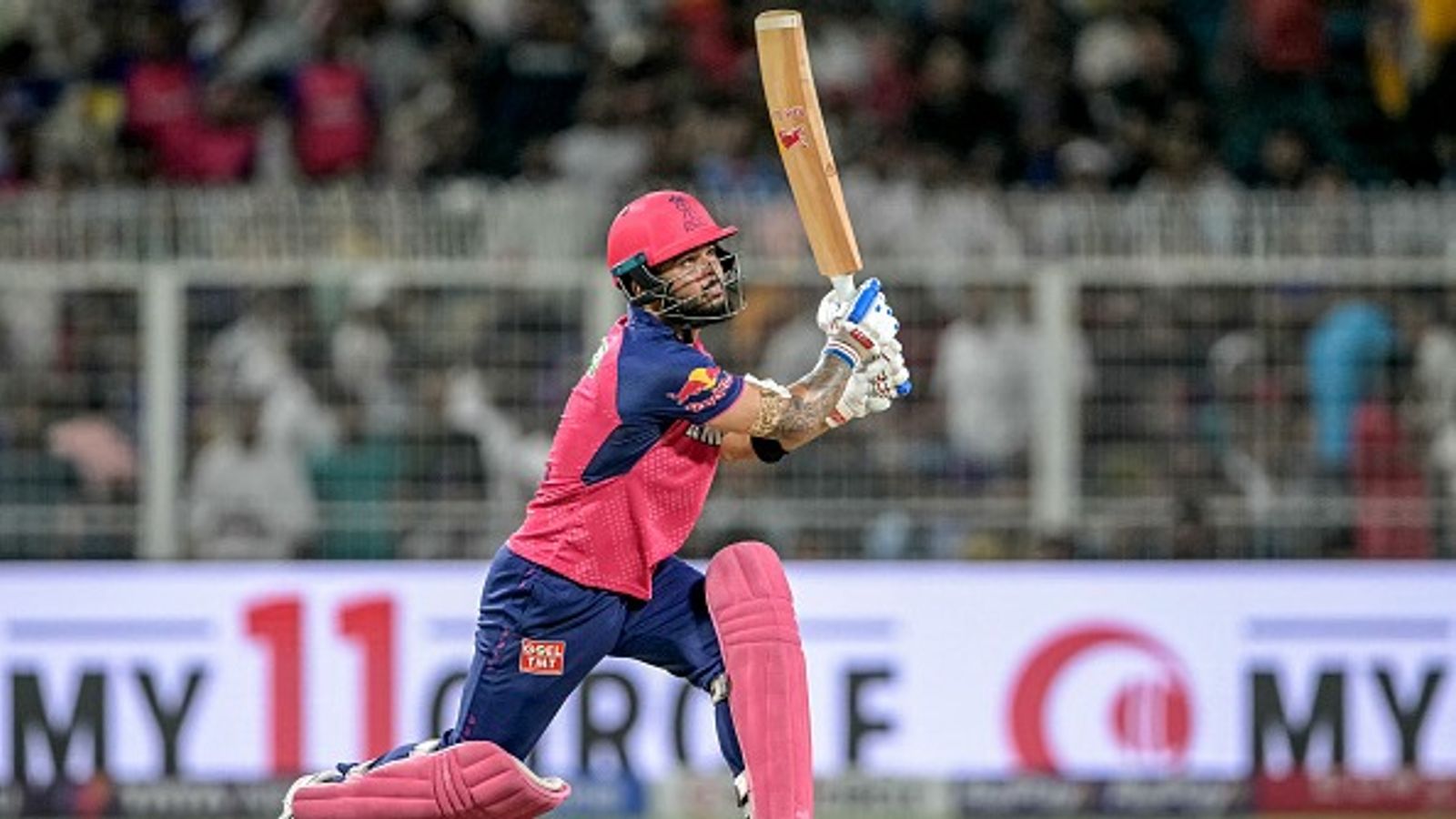 6,6,6,6,6,6: Riyan Parag does the unthinkable, tonks six consecutive sixes during KKR vs RR IPL 2025 clash to script history Rajasthan Royals' captain Riyan Parag in this frame