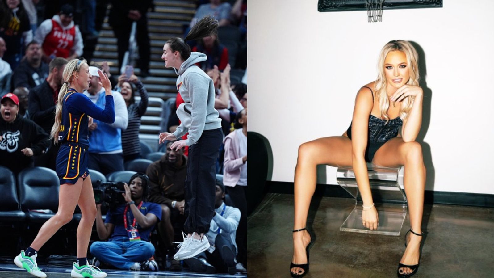 'You don't motherf* do that': Caitlin Clark's teammate fires up at Mystics rookie in her absence during Fever debut Sophie Cunningham in the frame