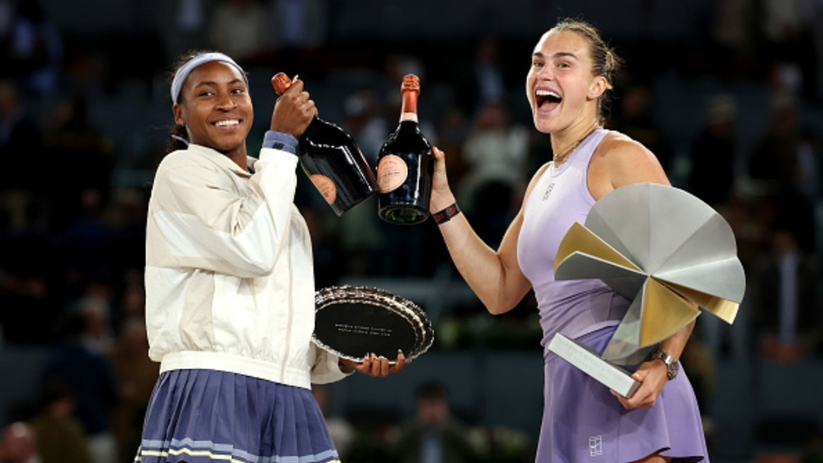'Feel like she just got a lot better in everything': Coco Gauff praises Aryna Sabalenka after reaching Impressive Career milestone Coco Gauff and Aryna Sabalenka in the frame