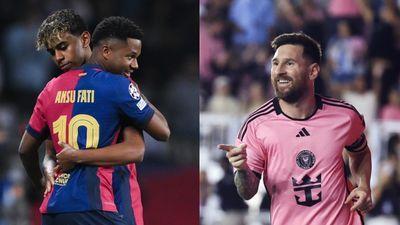 Lionel Messi all set to convince Barca Star to leave Barcelona for Miami Lamine Yamal, Ansu Fati and Lionel Messi in the frame