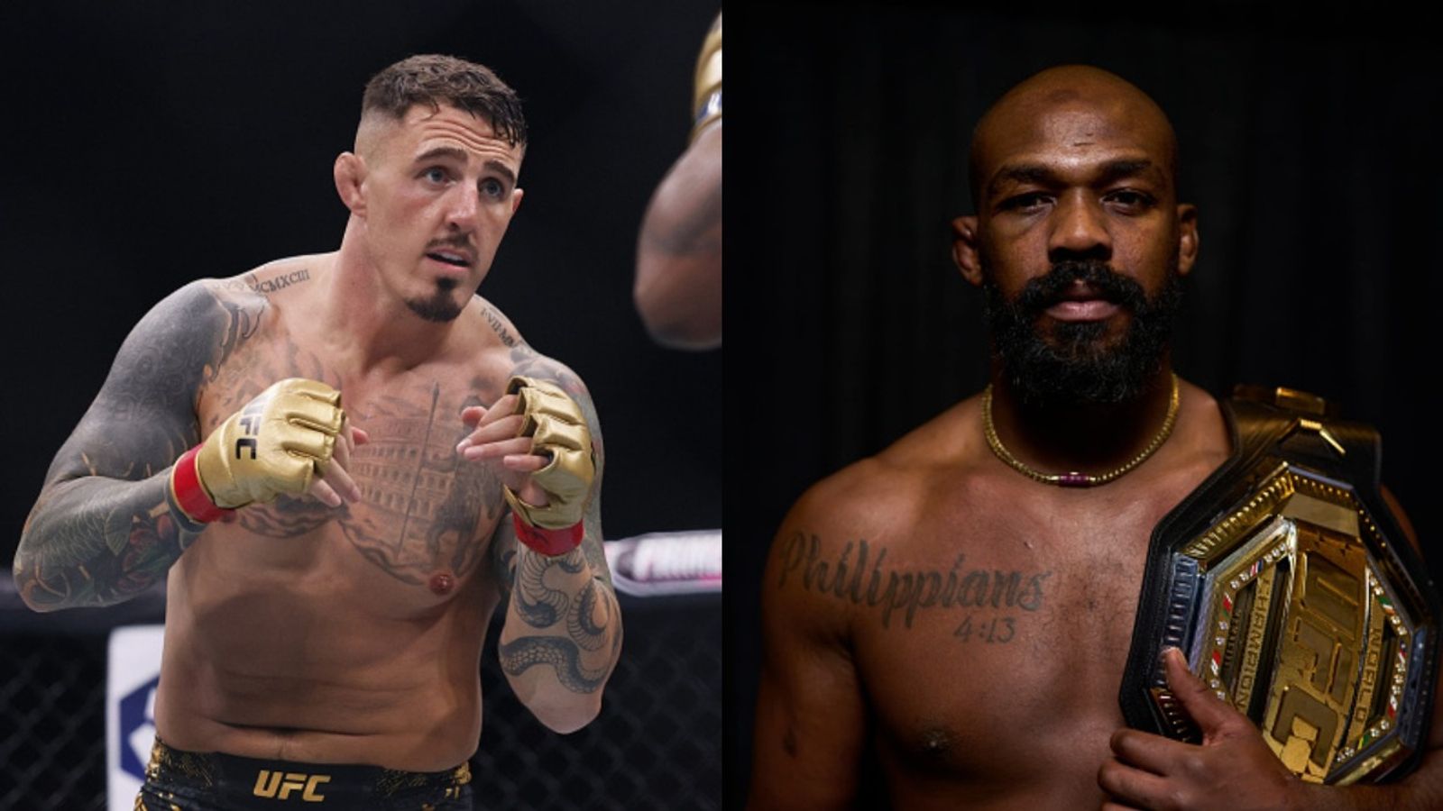 Tom Aspinall reveals what he is working on as his fight with Jon Jones' hangs in the balance Tom Aspinall and Jon Jones in the frame (via Getty)