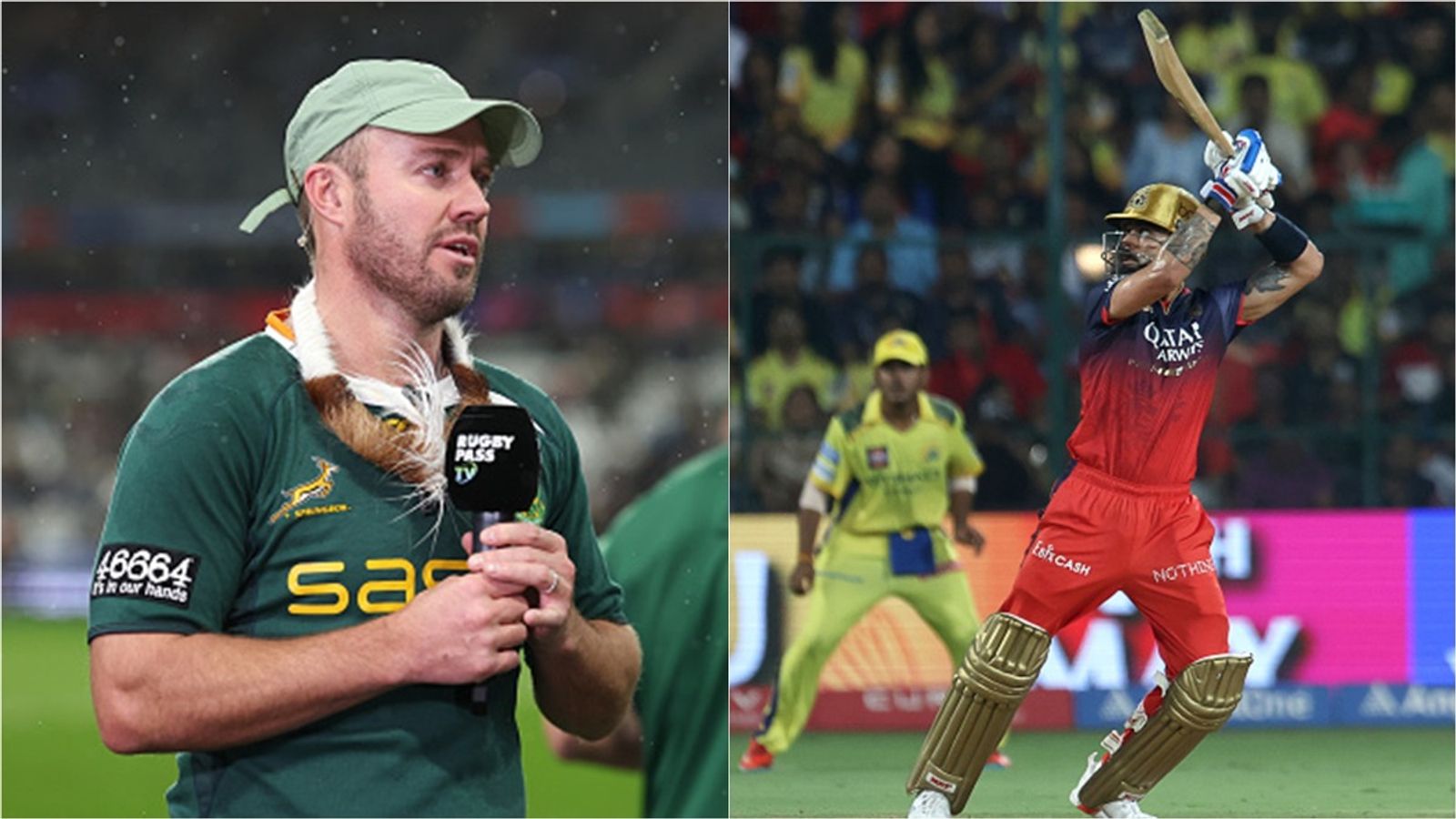 'I want to tell all of you media people, I haven't forgotten... Eat that': AB de Villiers slams Virat Kohli's strike rate critics Former South Africa captain AB de Villiers; RCB's Virat Kohli plays a shot against CSK in IPL 2025.