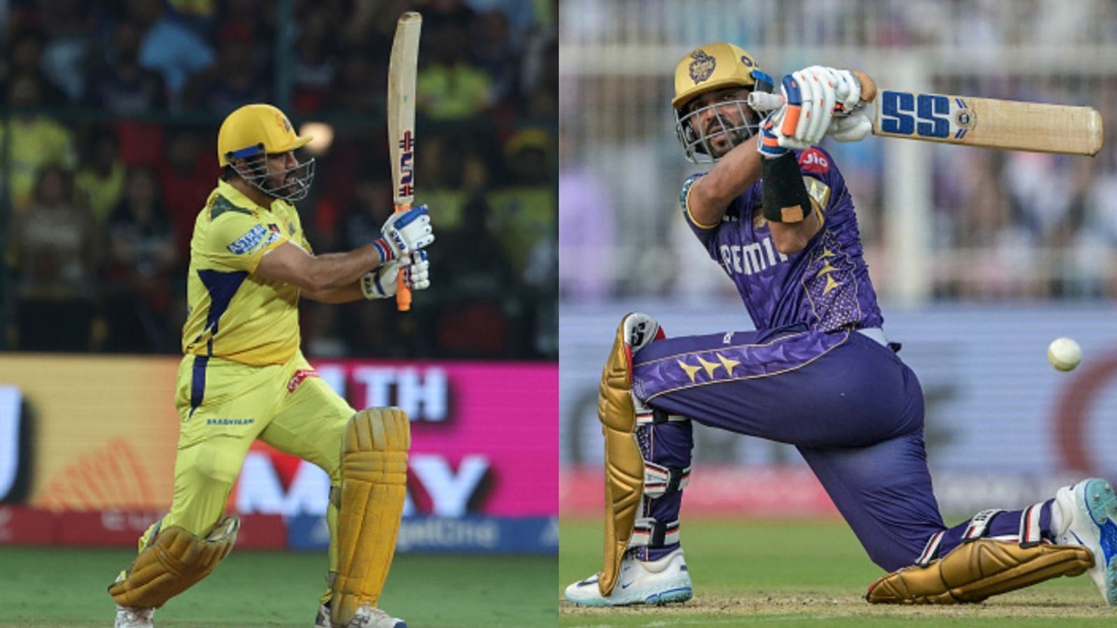 IPL 2025 KKR vs CSK Today Match Toss: Kolkata Knight Riders opt to bat first against Chennai Super Kings; Know Playing XIs of both teams CSK skipper MS Dhoni (L) and KKR captain Ajinkya Rahane in frame