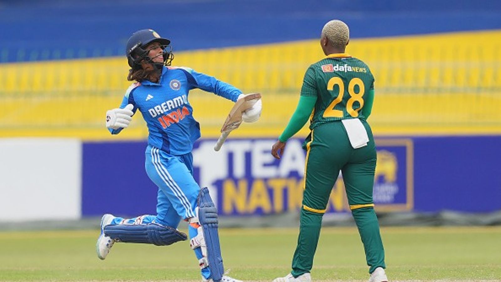 Rodrigues' 123, Deepti's all-round show help India set up Women's ODI Tri-series final with Sri Lanka after 23-run win over South Africa Rodrigues' 123, Deepti's all-round show help India set up Women's ODI Tri-series final with Sri Lanka after 23-run win over South Africa