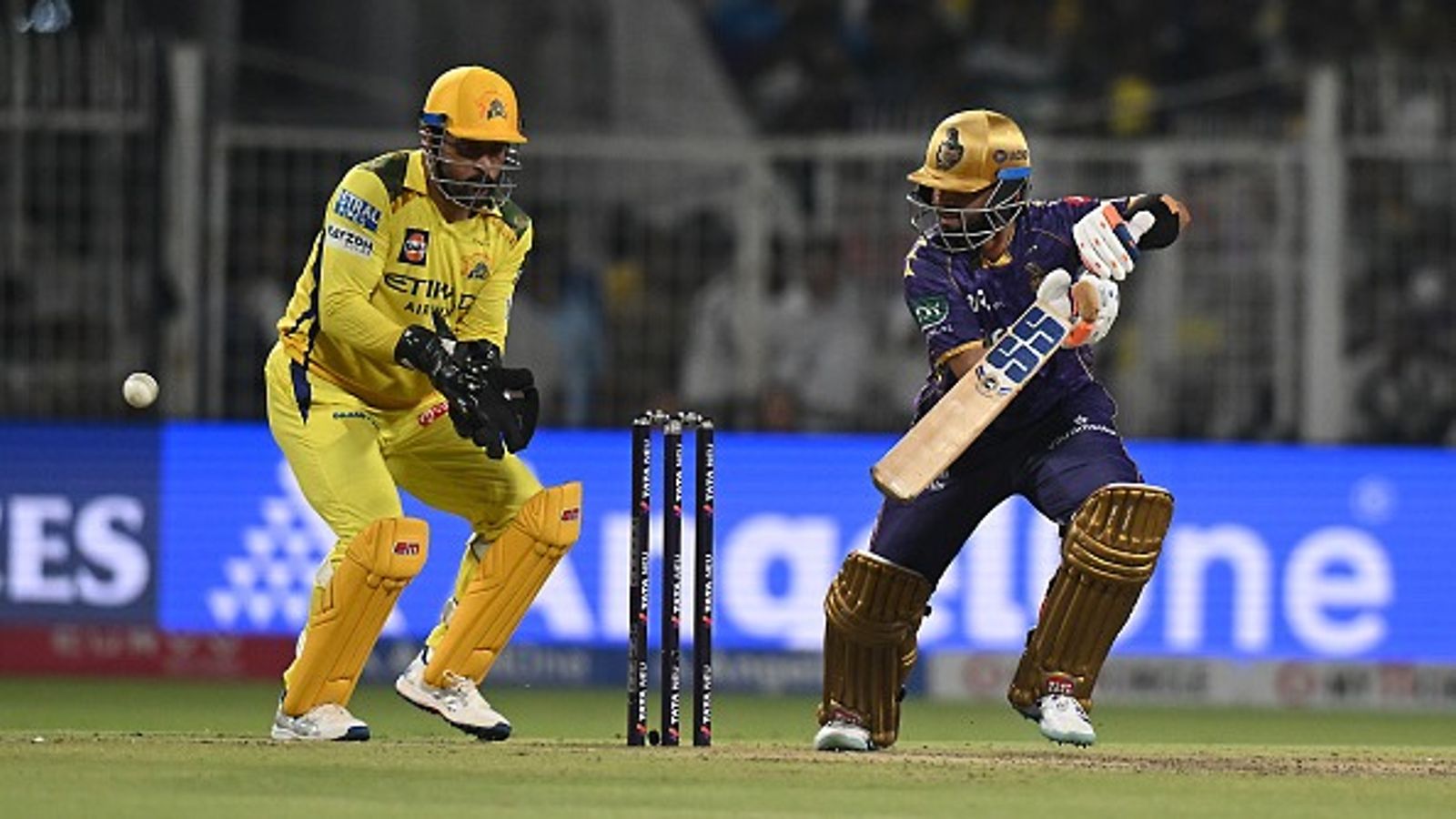 Bomb blast threat in middle of Kolkata Knight Riders vs Chennai Super Kings clash puts IPL 2025 security on high alert KKR's Ajinkya Rahane (R) and CSK's MS Dhoni in frame
