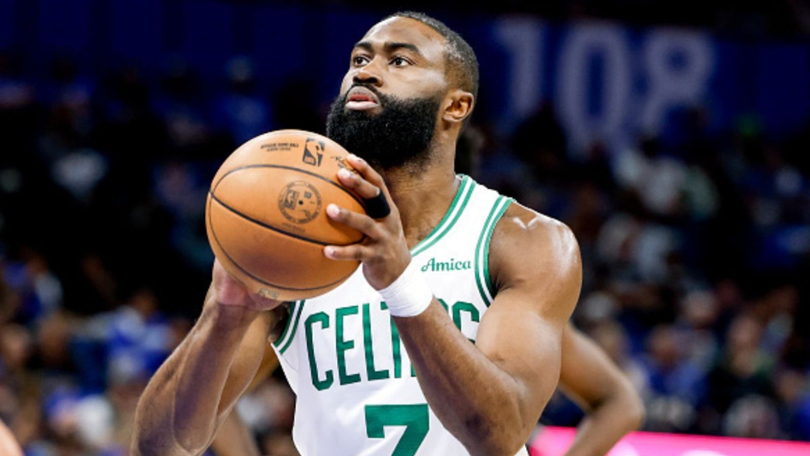 Jaylen Brown Injury Report: Will the Celtics' star guard play tonight against the Knicks in Game 2? Jaylen Brown in the frame