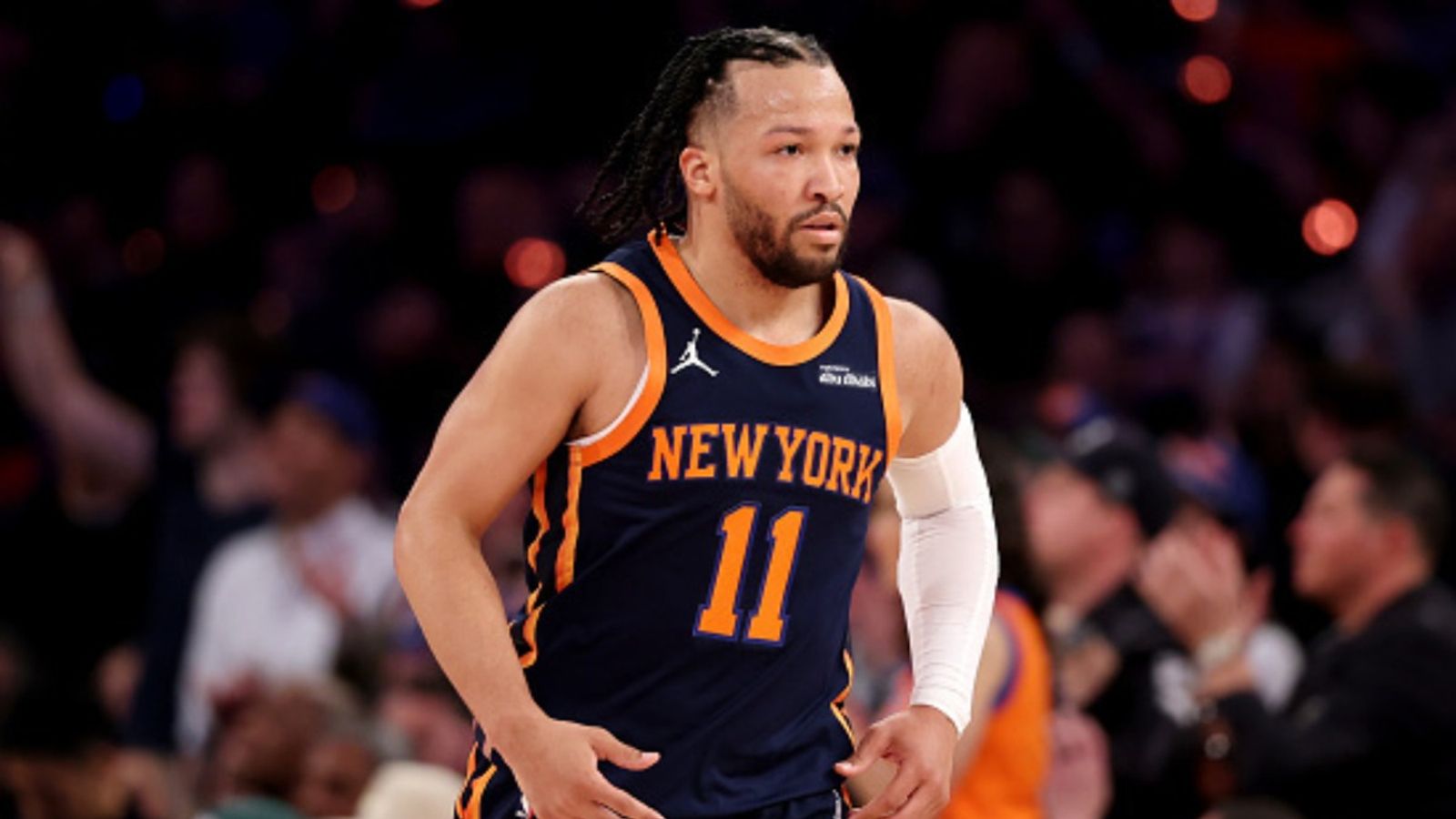 Jalen Brunson Injury Report: Will the Knicks' Star Guard Play Tonight Against the Celtics in Playoff Game 2? Jalen Brunson in the frame