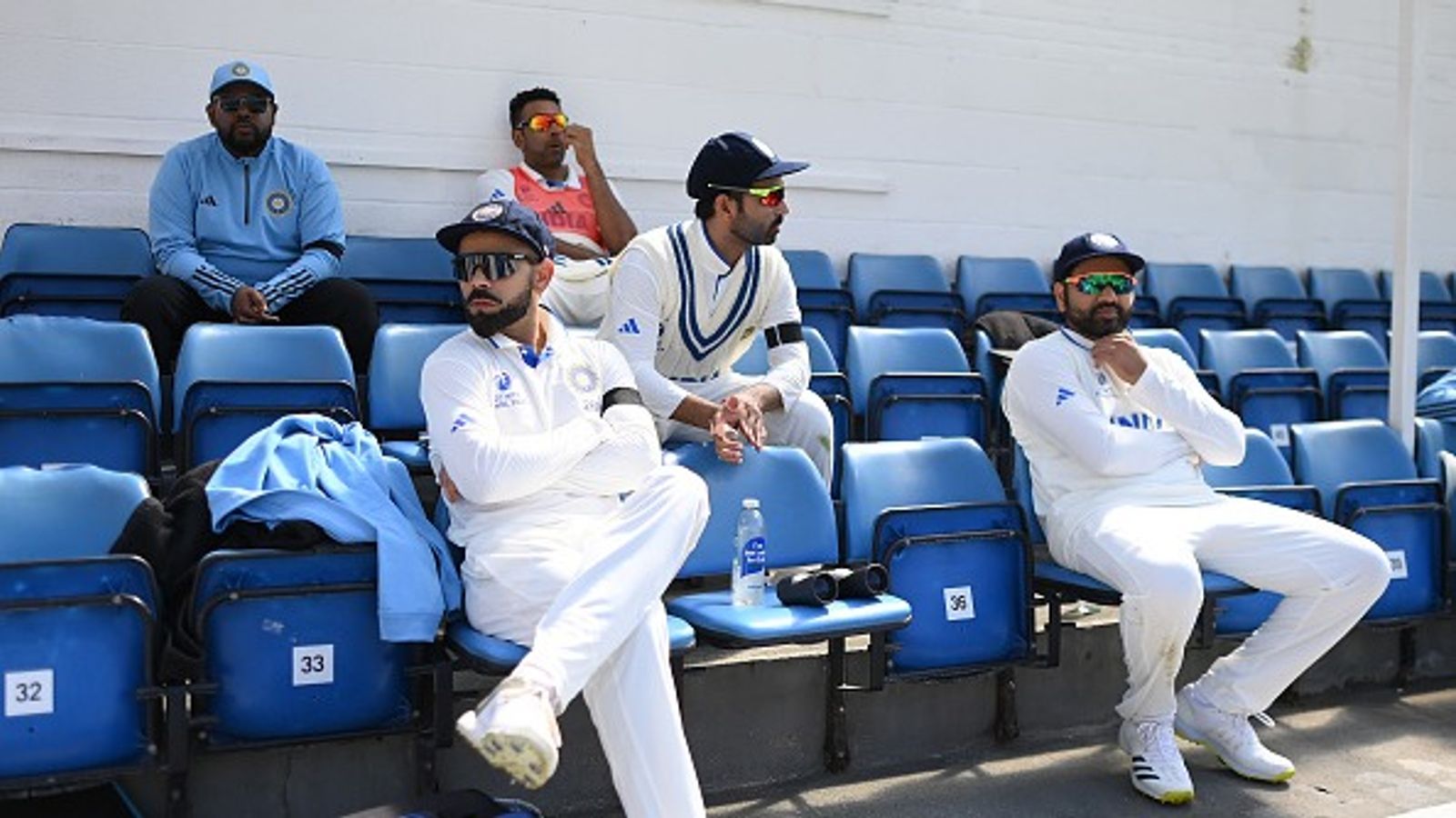 'I'm actually shocked...': India's Border-Gavaskar Trophy-winning captain reacts as Rohit Sharma announces Test retirement, Watch VIDEO Virat Kohli, Ajinkya Rahane and Rohit Sharma of India wait after tea during day one of the ICC World Test Championship Final