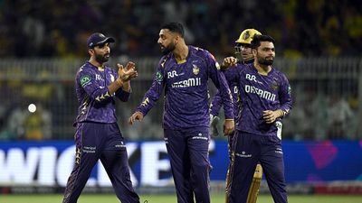 IPL 2025: BCCI slaps hefty fine on star spinner Varun Chakravarthy after CSK's two wicket win against KKR  Varun Chakravarthy (2nd L) of Kolkata Knight Riders celebrates the wicket of Dewald Brevis of Chennai Super Kings with teammates during the 2025 IPL match between Kolkata Knight Riders and Chennai Super Kings