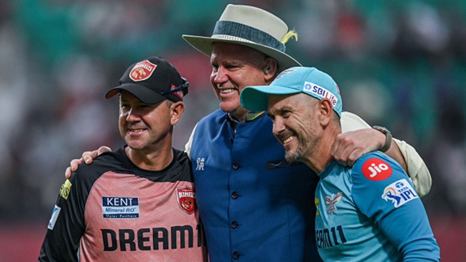 Cricket Australia issues statement on concern over their players involved in IPL 2025 and PSL 2025 PBKS' head coach Ricky Ponting, former cricketer Matthew Hayden and LSG's head coach Justin Langer pose for a photograph before the start of the Indian Premier League (IPL) match at the HPCA Stadium in Dharamsala on May 4, 2025.